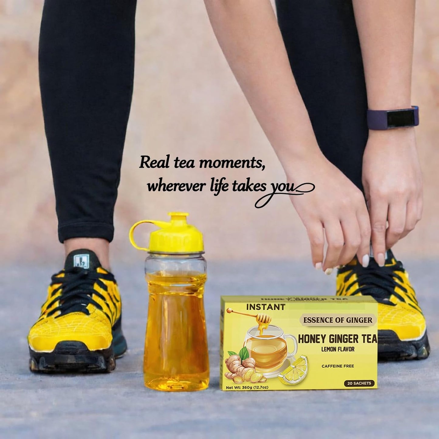 Essence of Ginger Honey Ginger Lemon Herbal Tea