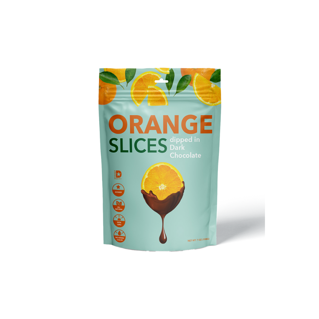 Orange Slices Dipped in Dark Chocolate