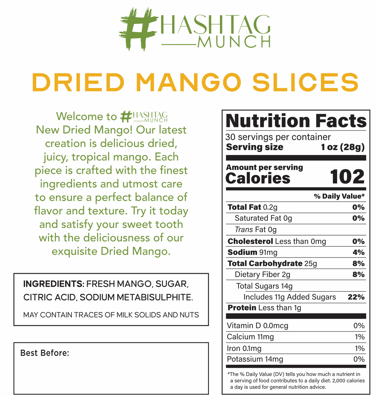 Dried Mango Slices