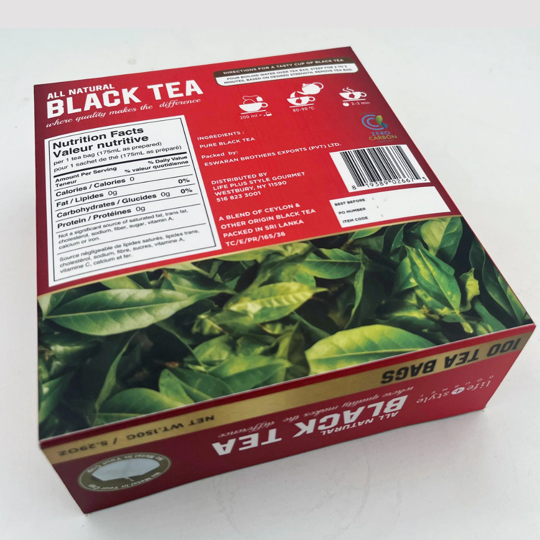 Life Plus Style Gourmet Black Tea - 100 tea bags