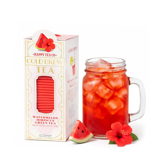 Happy Tea Company Watermelon Hibiscus Cold Brew Tea