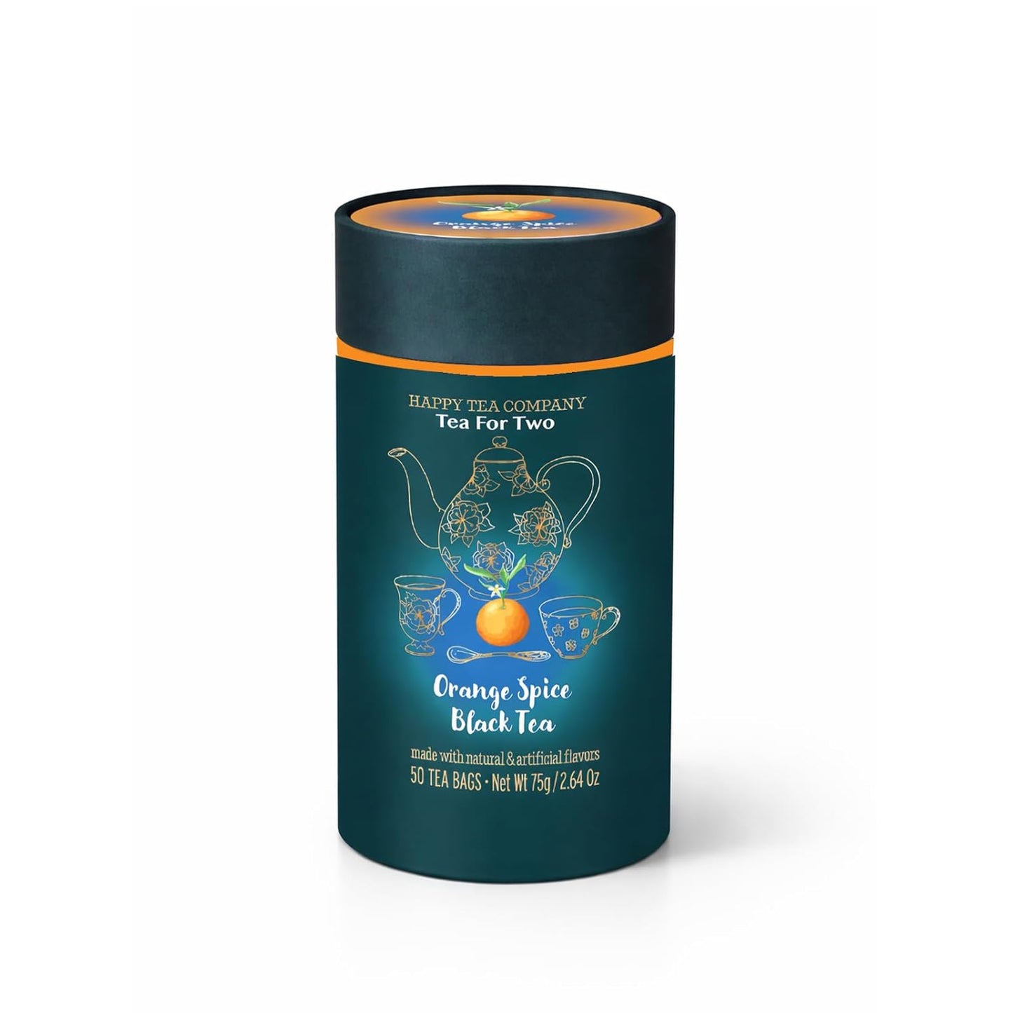 Happy Tea Company Tea for Two Orange Spice Black Tea
