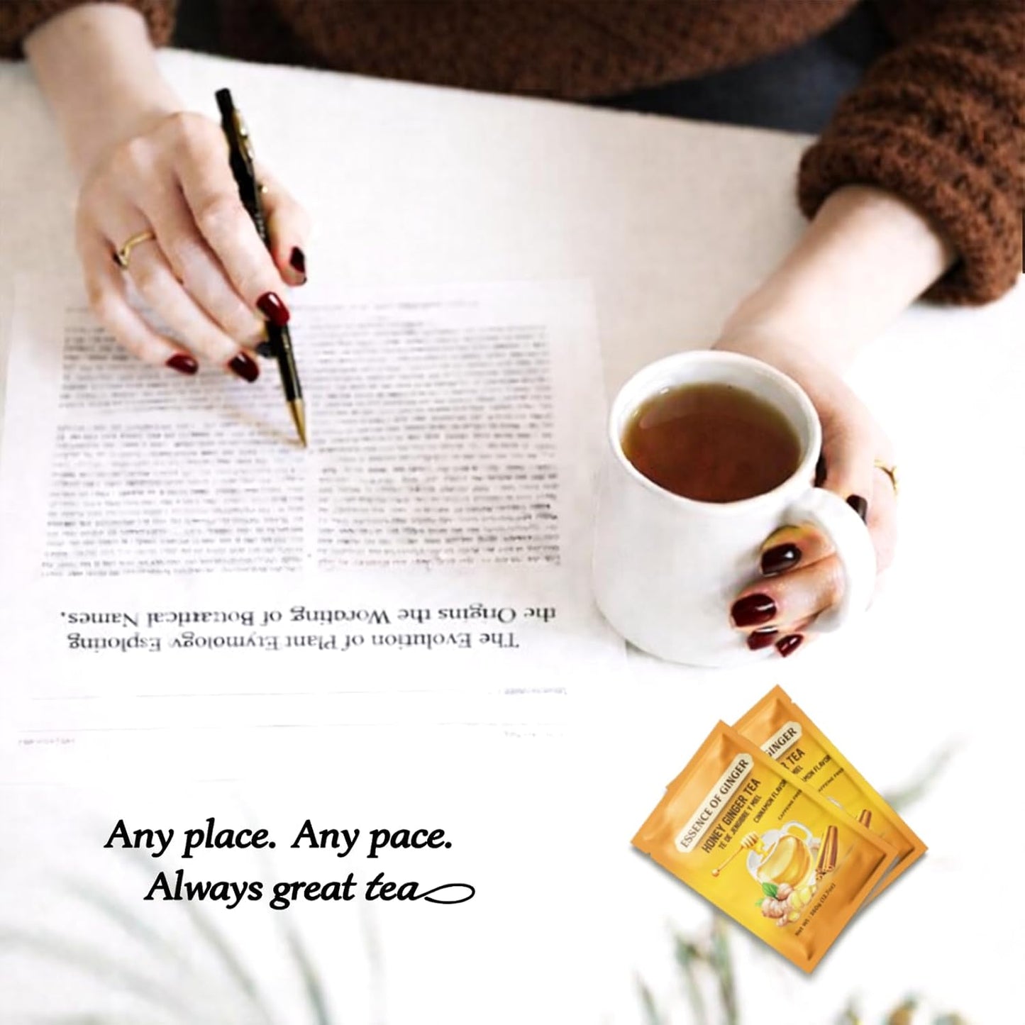 Essence of Ginger Honey Ginger Cinnamon Herbal Tea