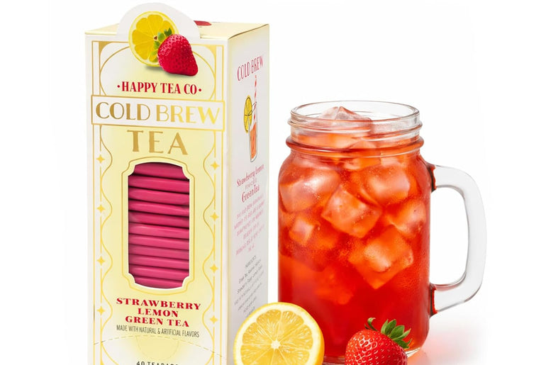 Happy Tea Company Strawberry Lemon Cold Brew Tea