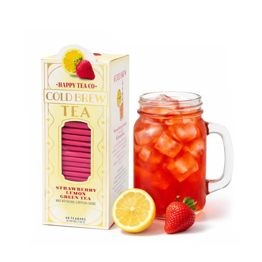 Happy Tea Company Strawberry Lemon Cold Brew Tea