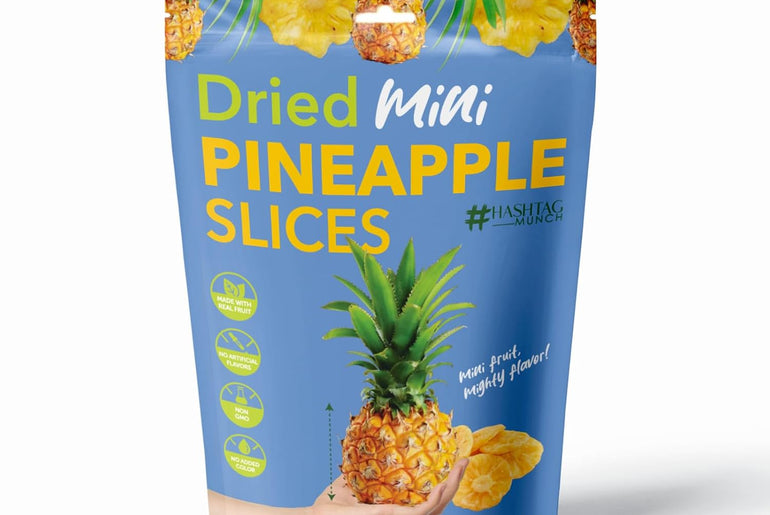 Hashtag Munch Dried Mini Pineapple Slices