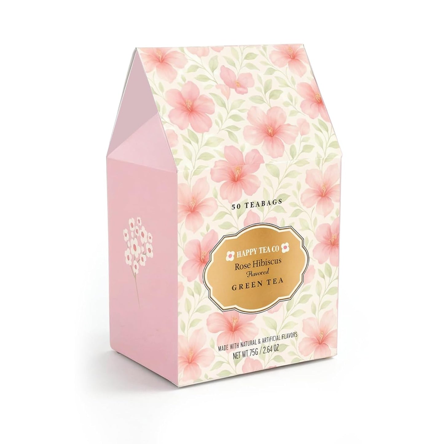 Happy Tea Company Rosehip Hibiscus Flavored Green Tea