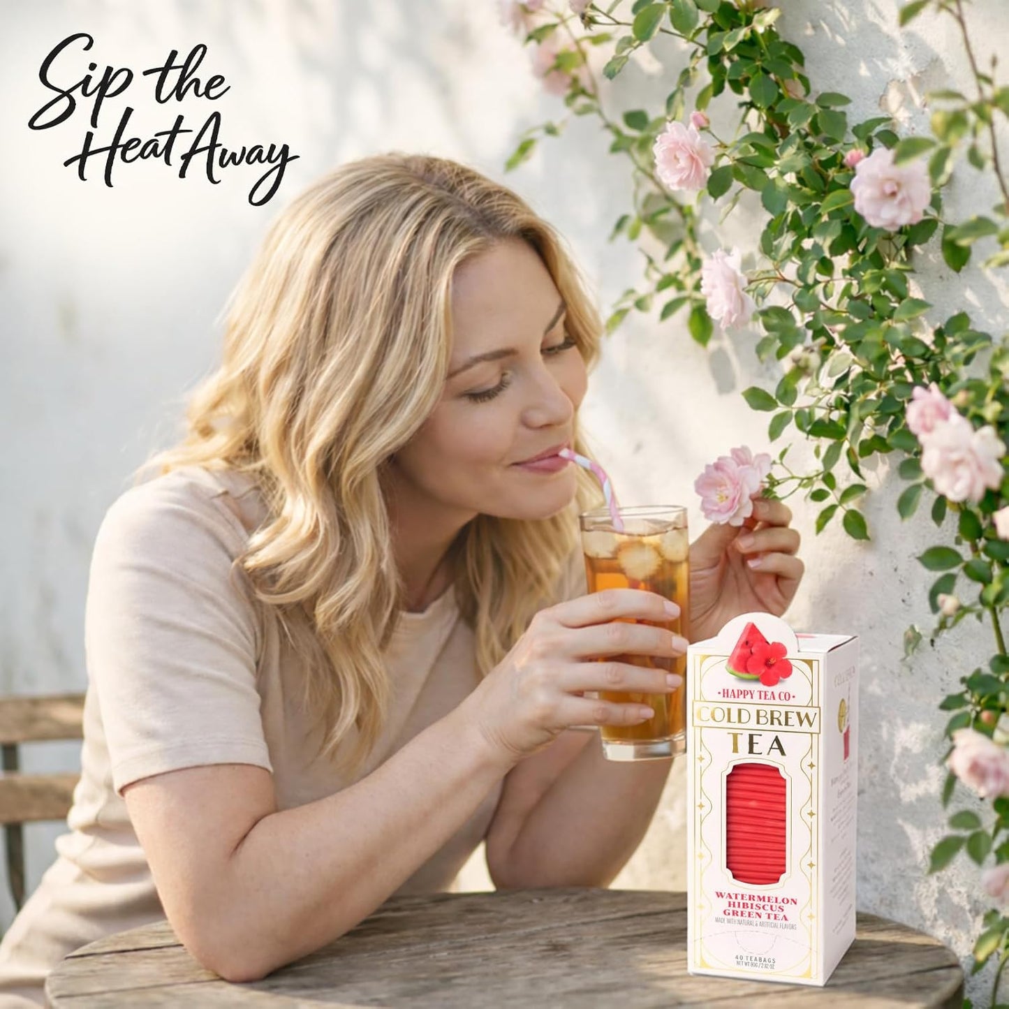 Happy Tea Company Watermelon Hibiscus Cold Brew Tea