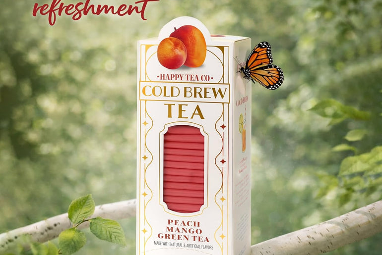 Happy Tea Company Peach Mango Cold Brew Tea