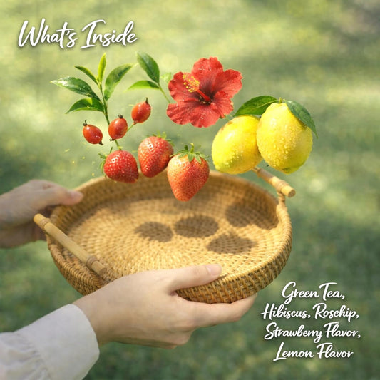 Happy Tea Company Strawberry Lemon Cold Brew Tea