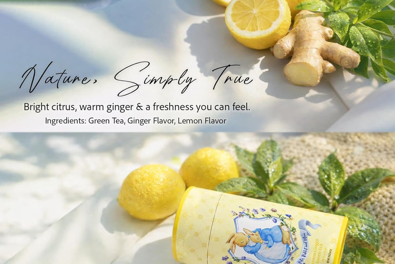 Peter Rabbit and Mom Lemon Ginger Green Tea