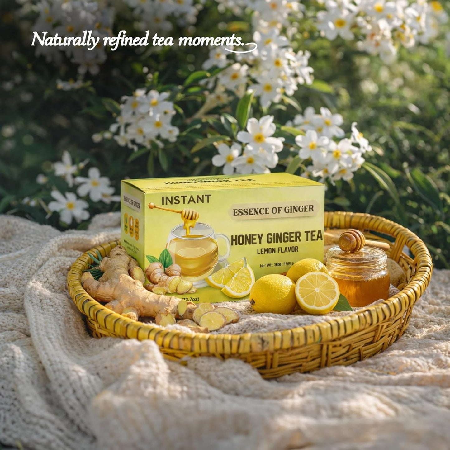 Essence of Ginger Honey Ginger Lemon Herbal Tea