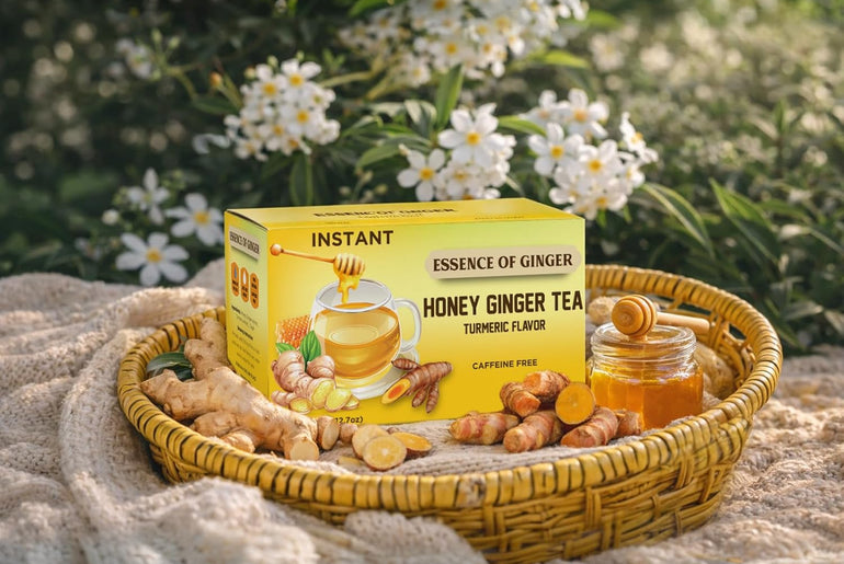 Essence of Ginger Honey Ginger Turmeric Herbal Tea