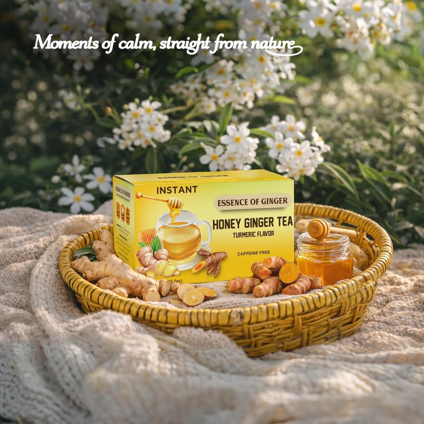 Essence of Ginger Honey Ginger Turmeric Herbal Tea