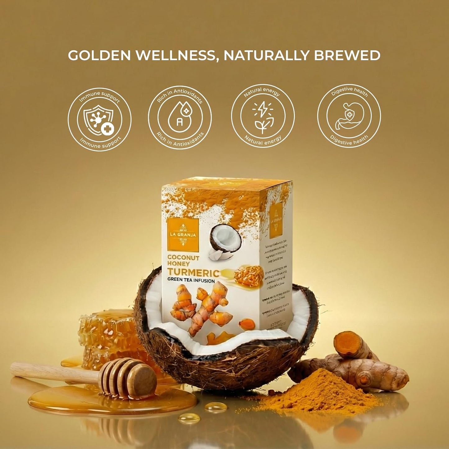 La Granja Coco Honey Green Tea