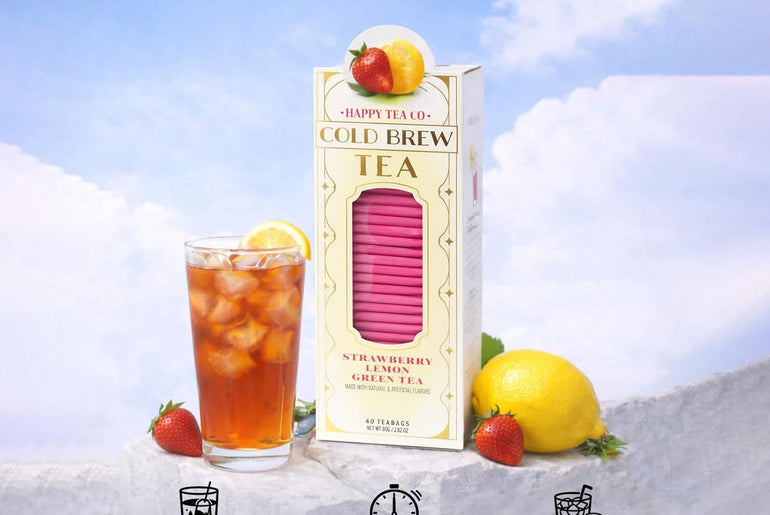 Happy Tea Company Strawberry Lemon Cold Brew Tea