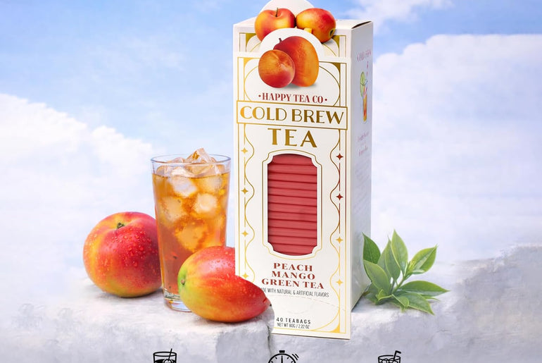 Happy Tea Company Peach Mango Cold Brew Tea