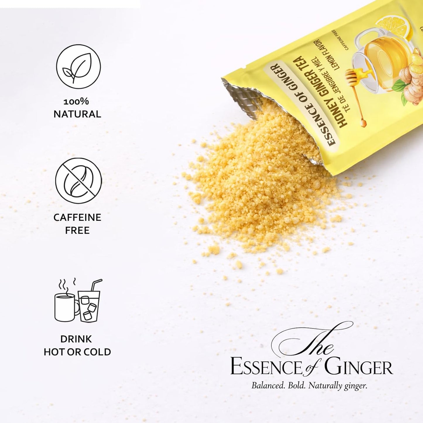 Essence of Ginger Honey Ginger Lemon Herbal Tea