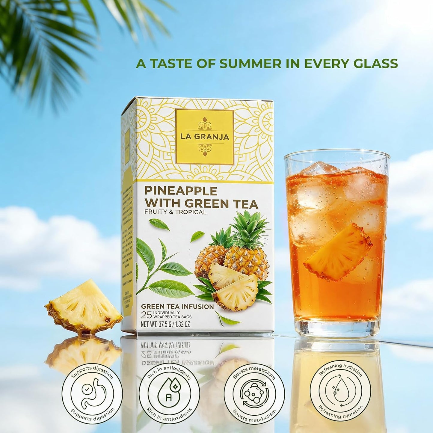 La Granja Pinapple Green Tea