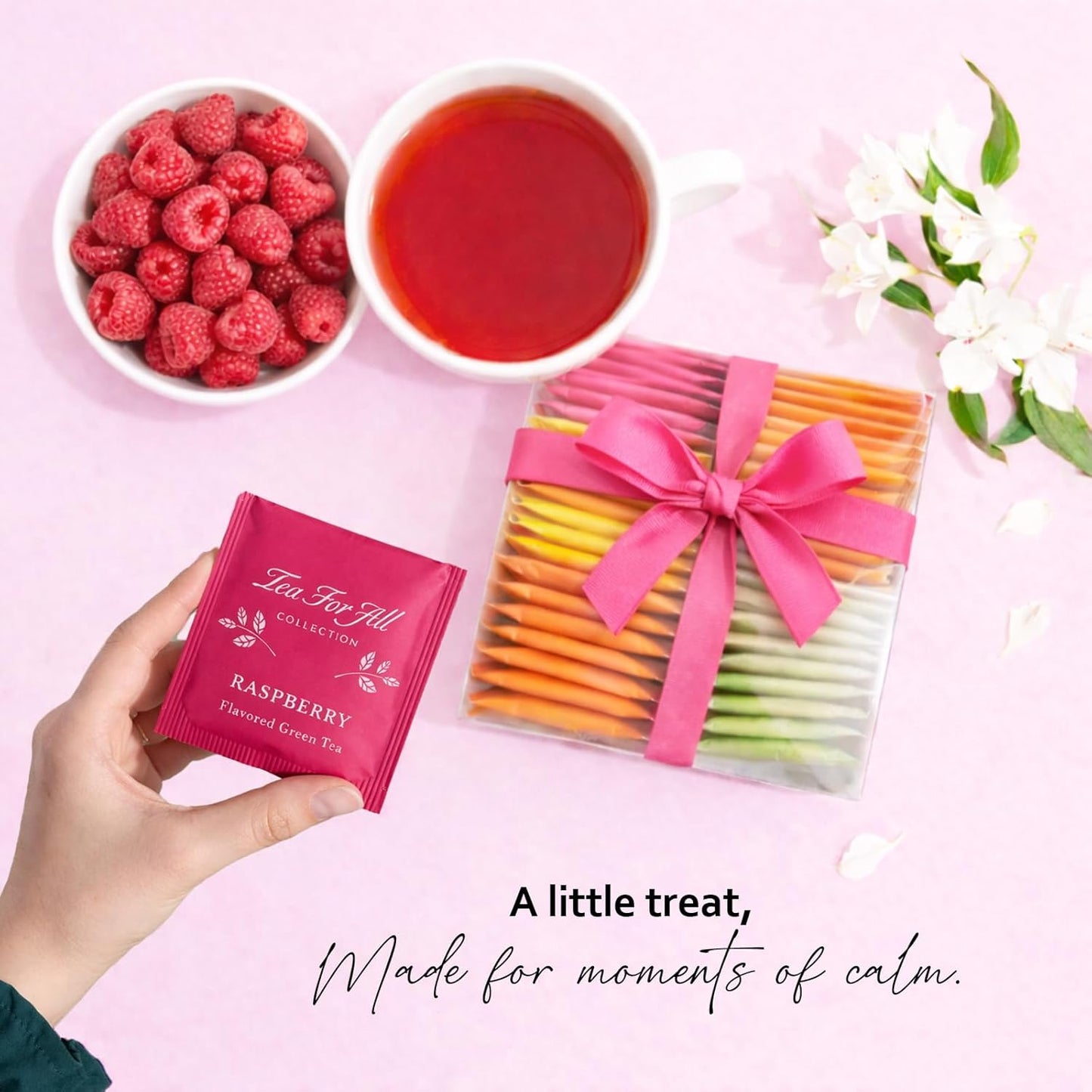 Tea for All Fruit Tea Set Sampler 48 Tea Bags Assorted Variety Pack