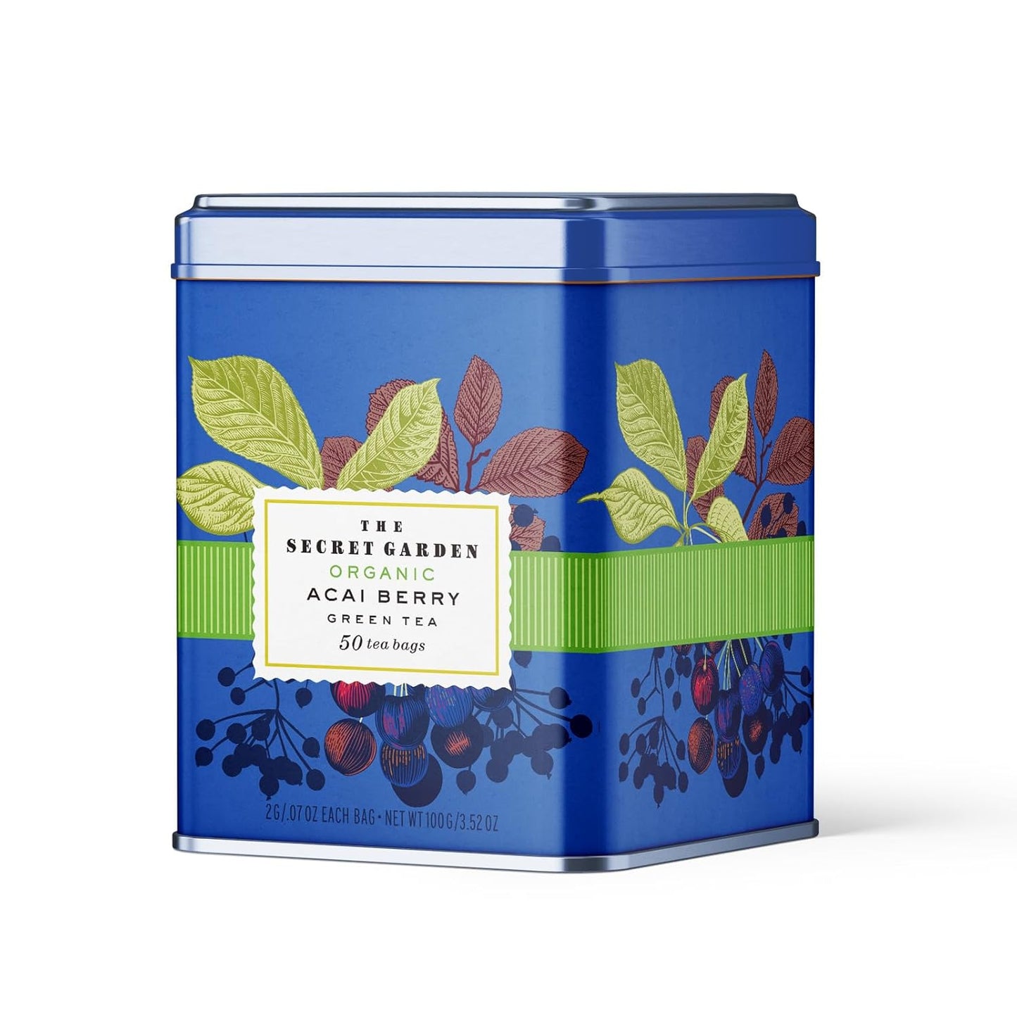 The Secret Garden Organic Acai Berry Green Tea 50 Bags