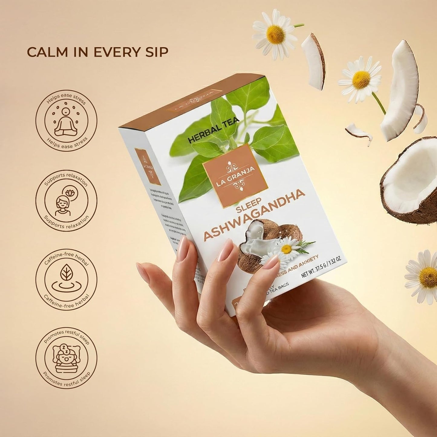 La Granja Sleep Ashwagandha Herbal Tea