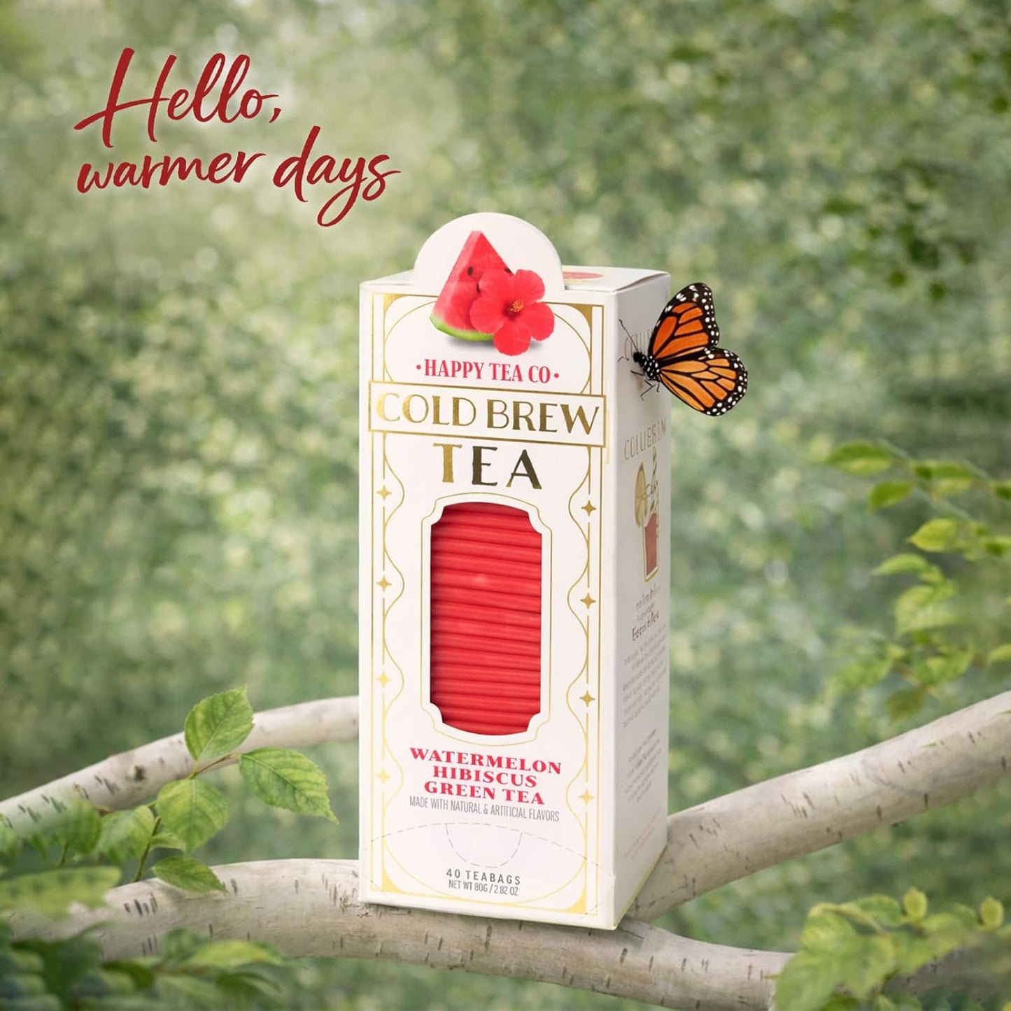 Happy Tea Company Watermelon Hibiscus Cold Brew Tea