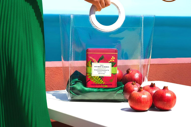 The Secret Garden Organic Pomegranate Green Tea