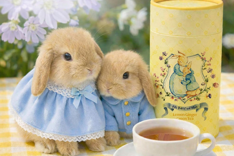 Peter Rabbit and Mom Lemon Ginger Green Tea