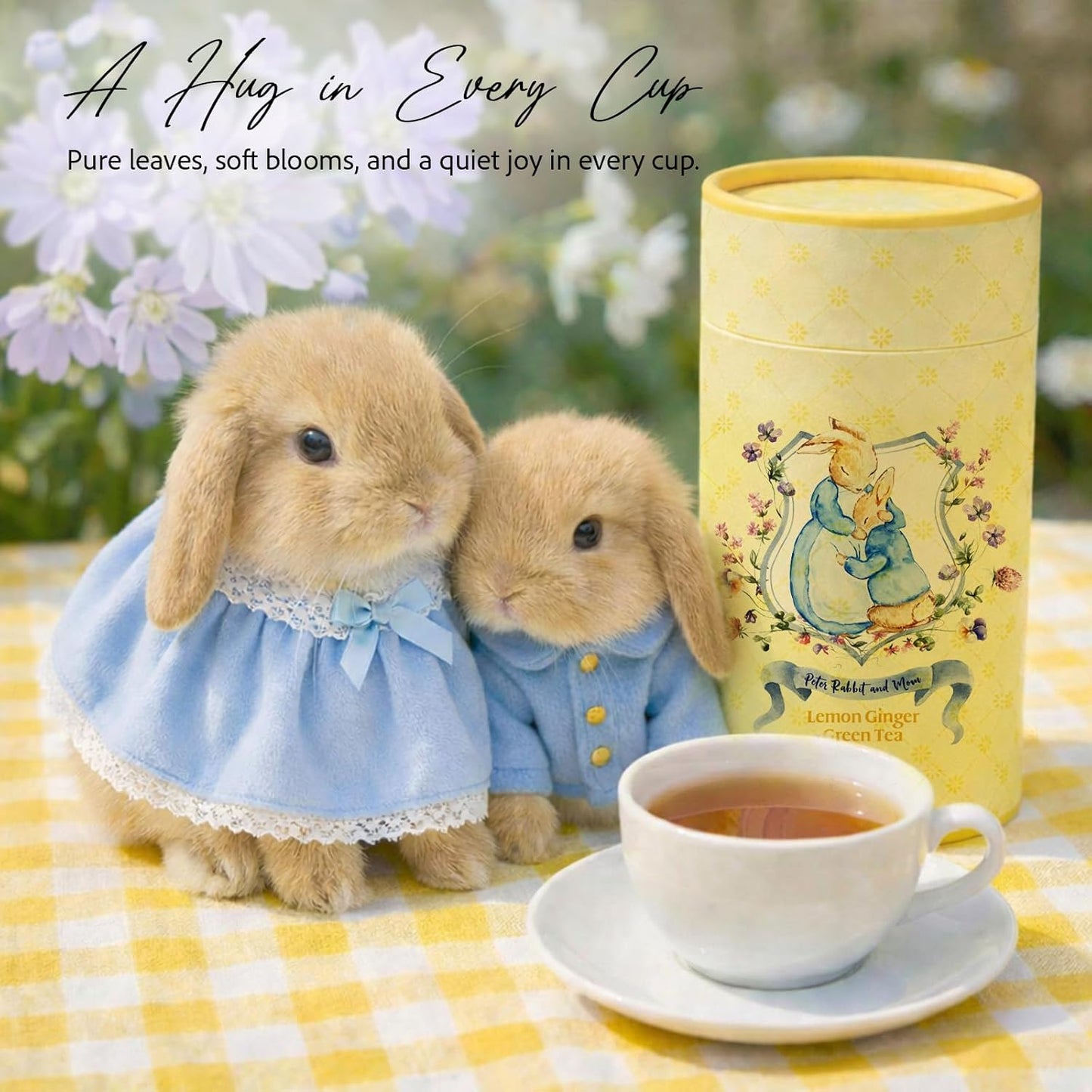 Peter Rabbit and Mom Lemon Ginger Green Tea