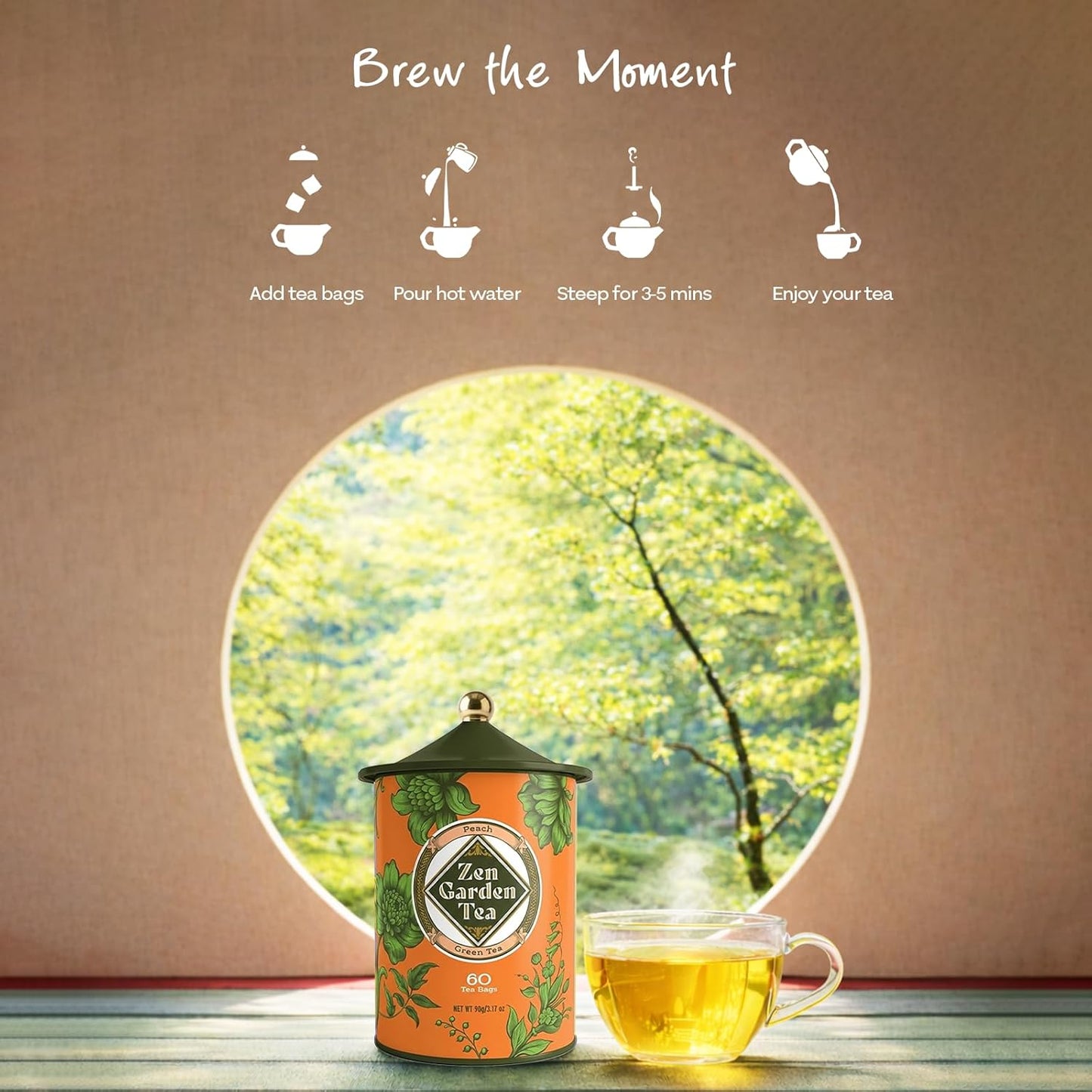 Zen Garden Peach Green Tea