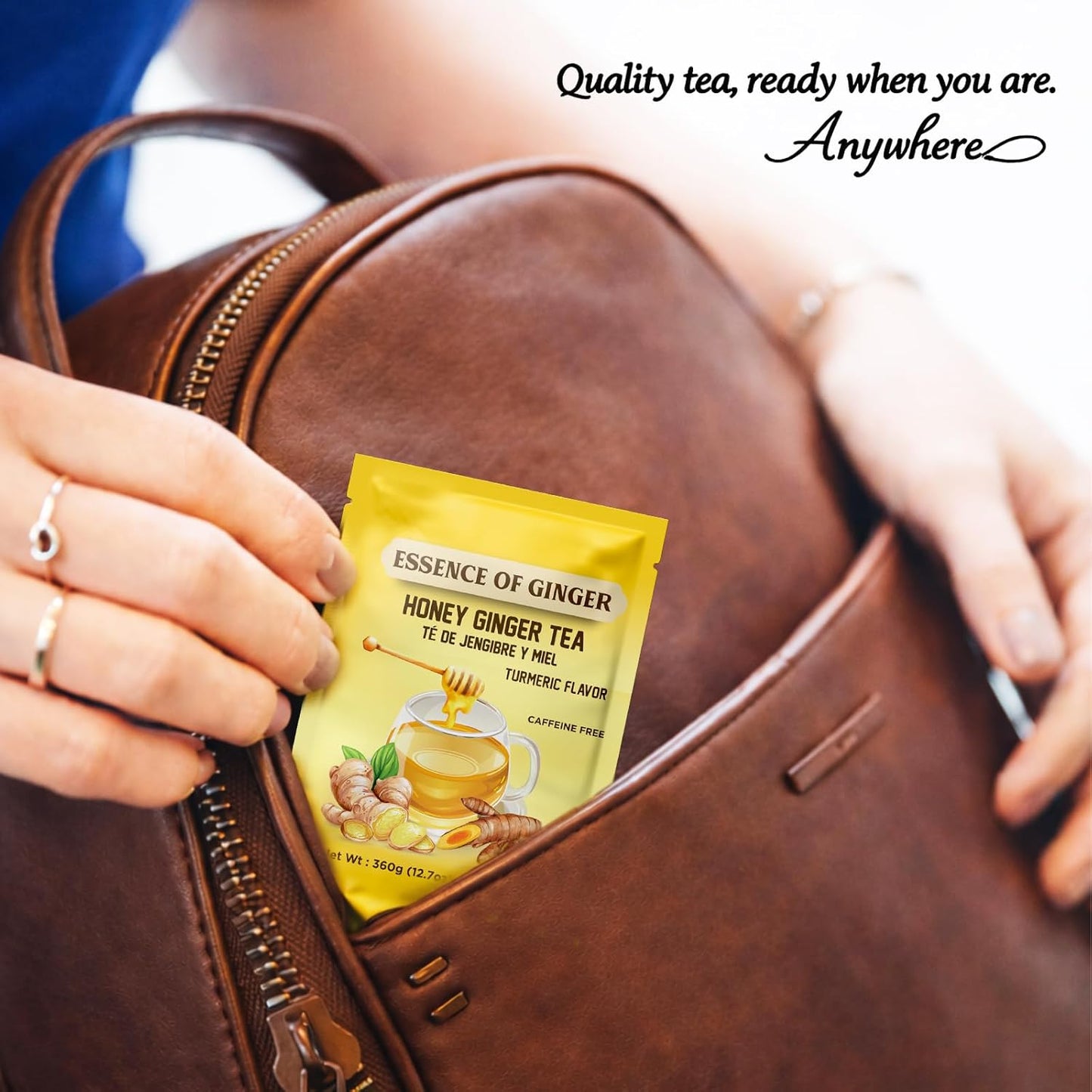 Essence of Ginger Honey Ginger Turmeric Herbal Tea