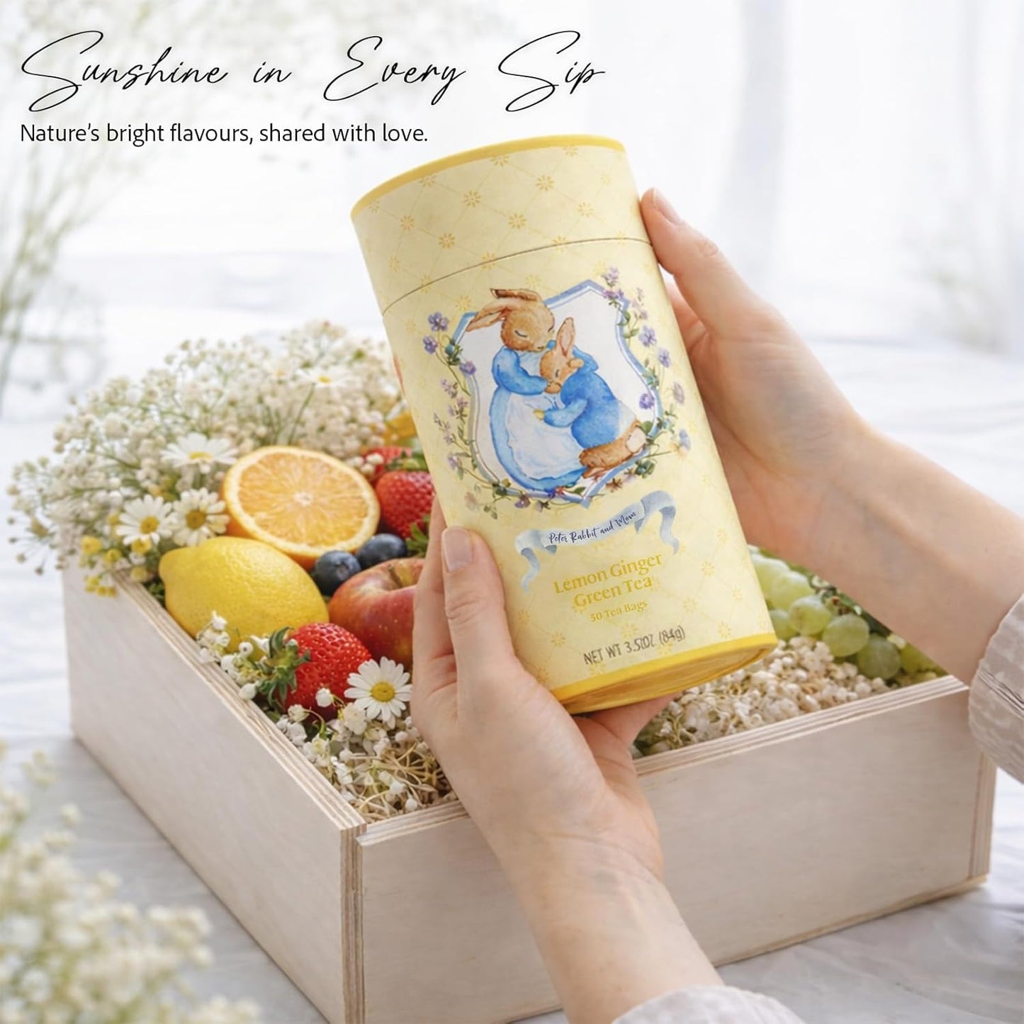 Peter Rabbit and Mom Lemon Ginger Green Tea