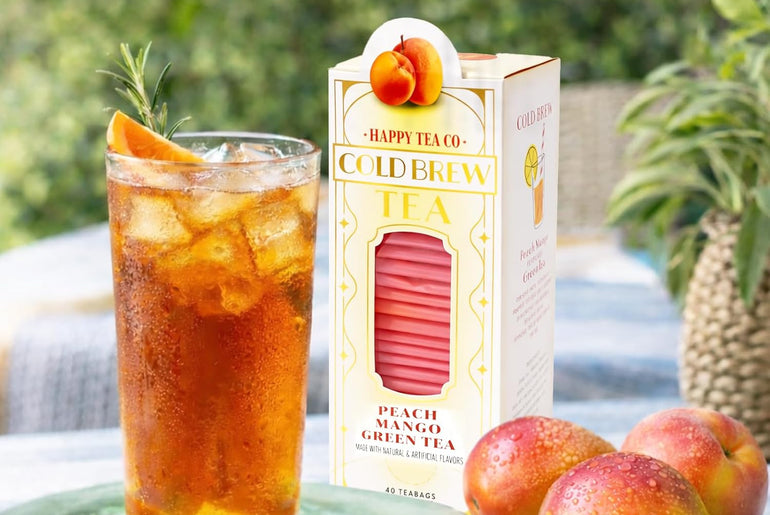 Happy Tea Company Peach Mango Cold Brew Tea