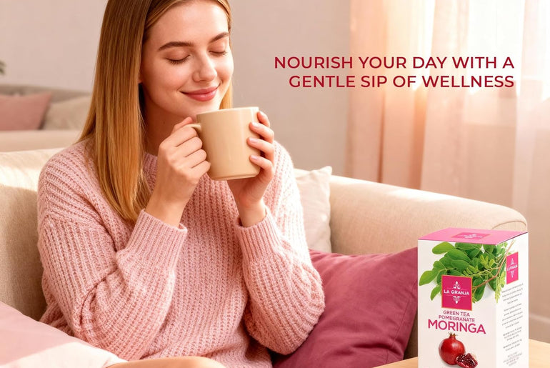 La Granja Green Tea Pomegranate Moringa Tea
