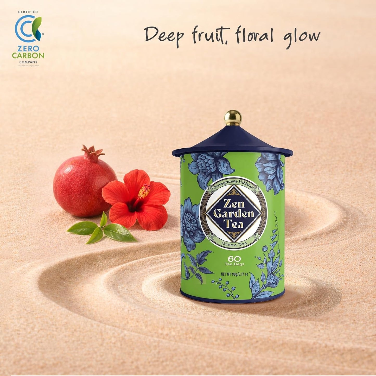 Zen Garden Pomegranate Hibiscus Green Tea