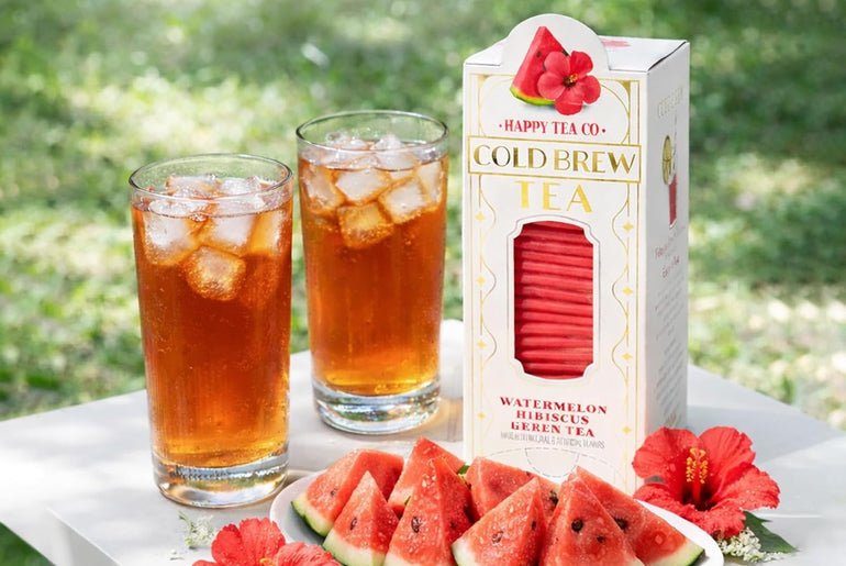 Happy Tea Company Watermelon Hibiscus Cold Brew Tea