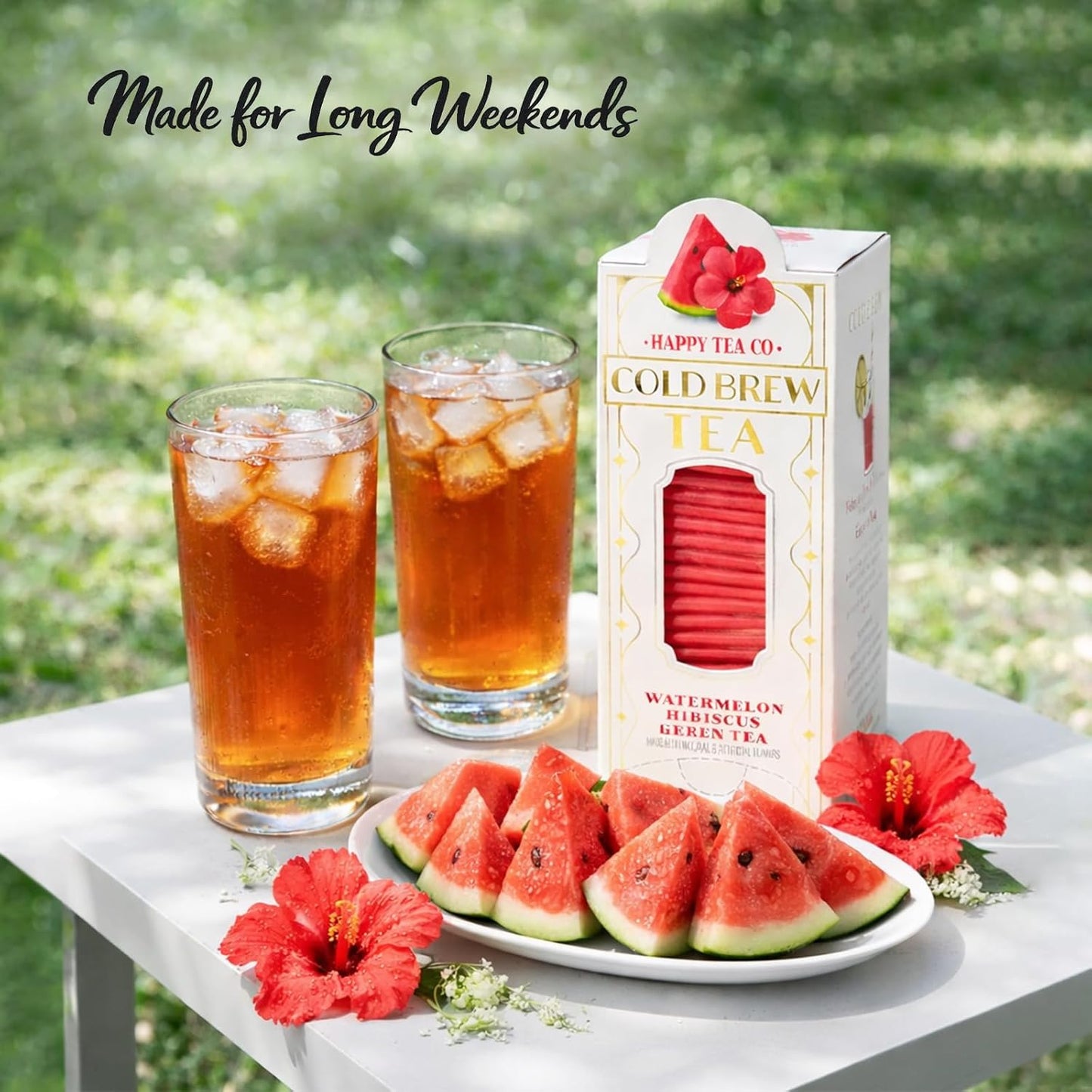 Happy Tea Company Watermelon Hibiscus Cold Brew Tea