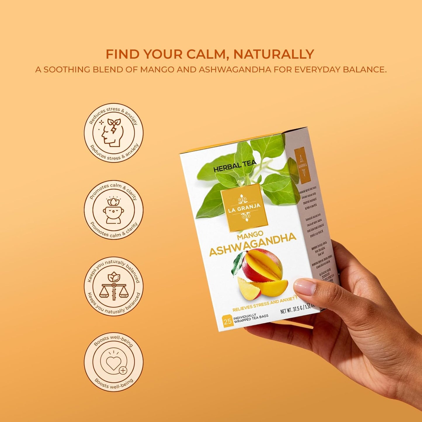 La Granja Mango Ashwagandha Herbal Tea