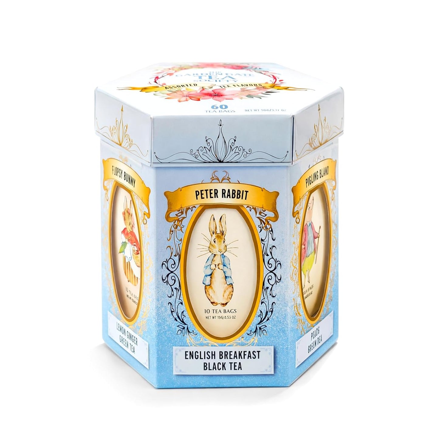 The Garden Gate Tea Society Assorted Tea Set Gift 60 Tea Bags