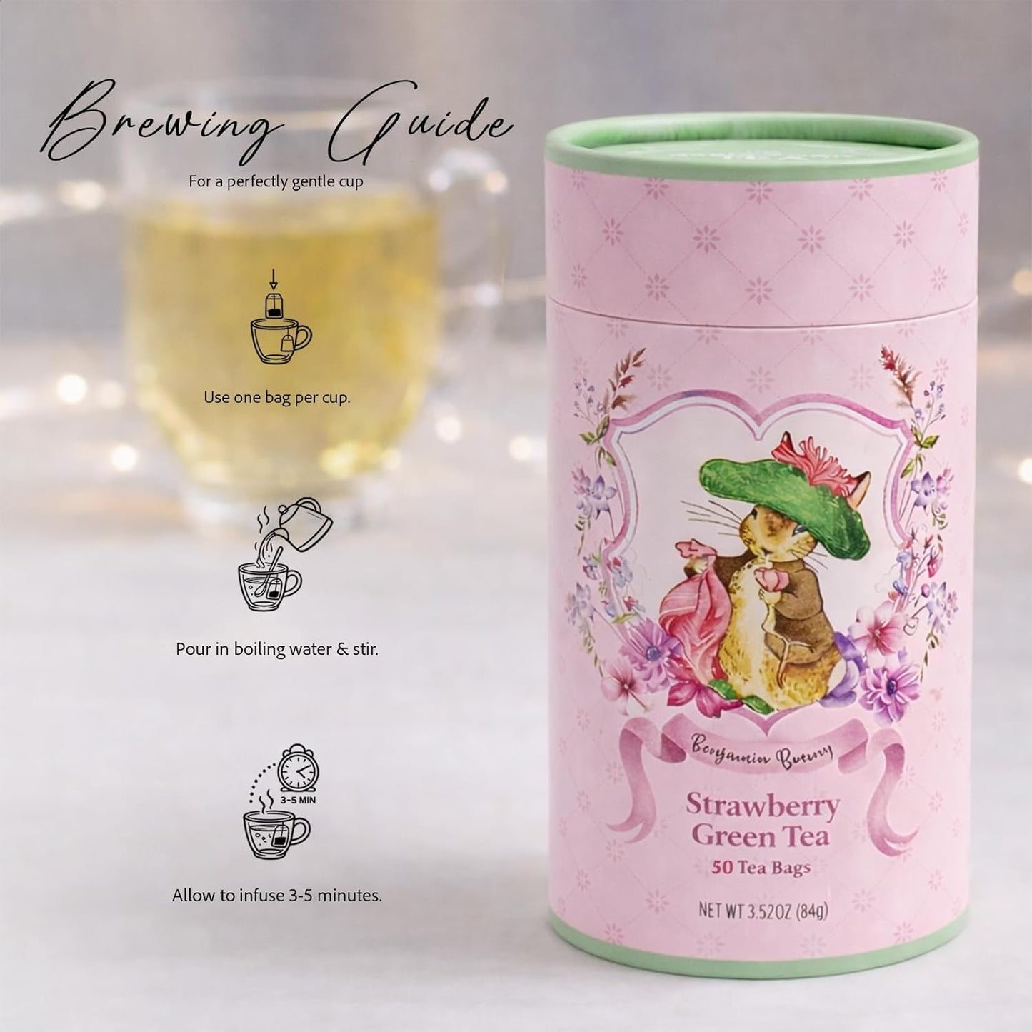 Benjamin Bunny Strawberry Green Tea