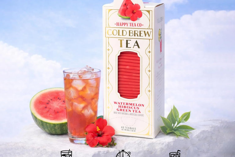 Happy Tea Company Watermelon Hibiscus Cold Brew Tea