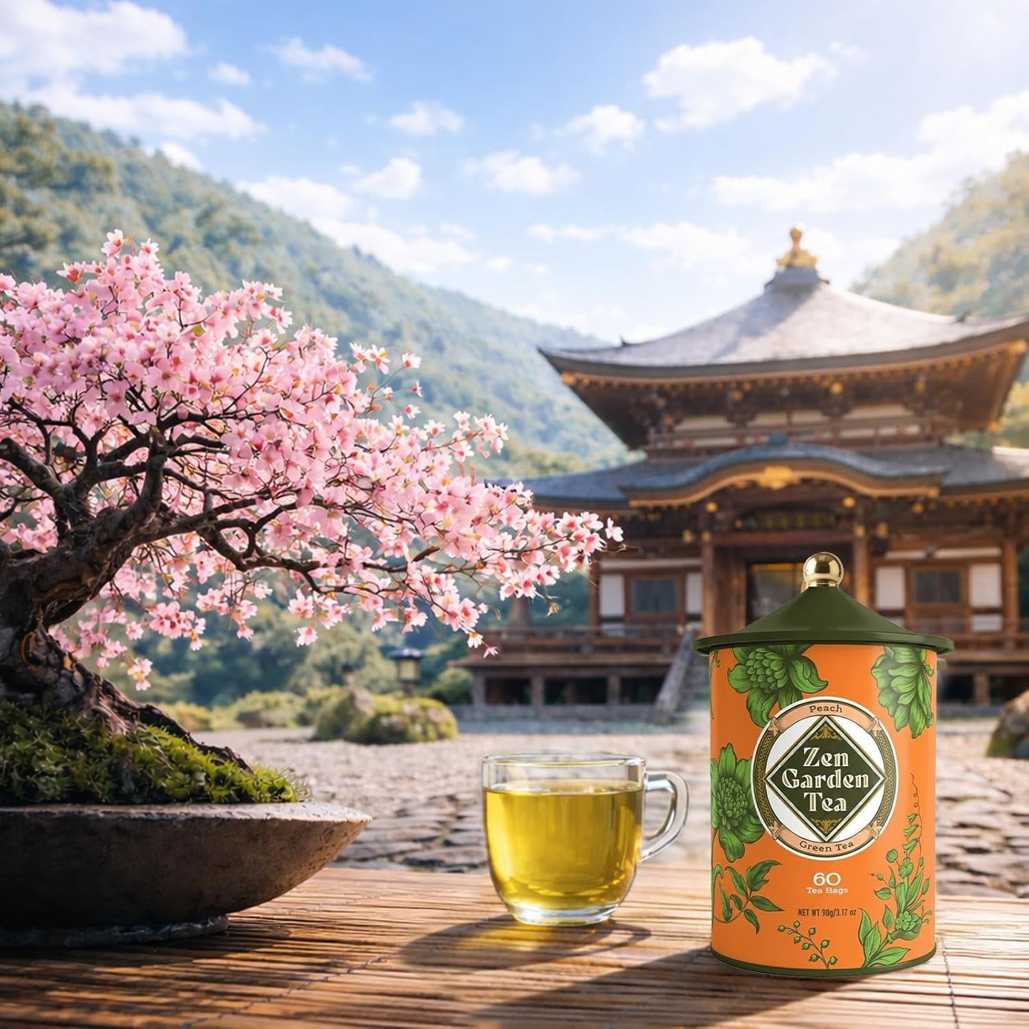 Zen Garden Peach Green Tea