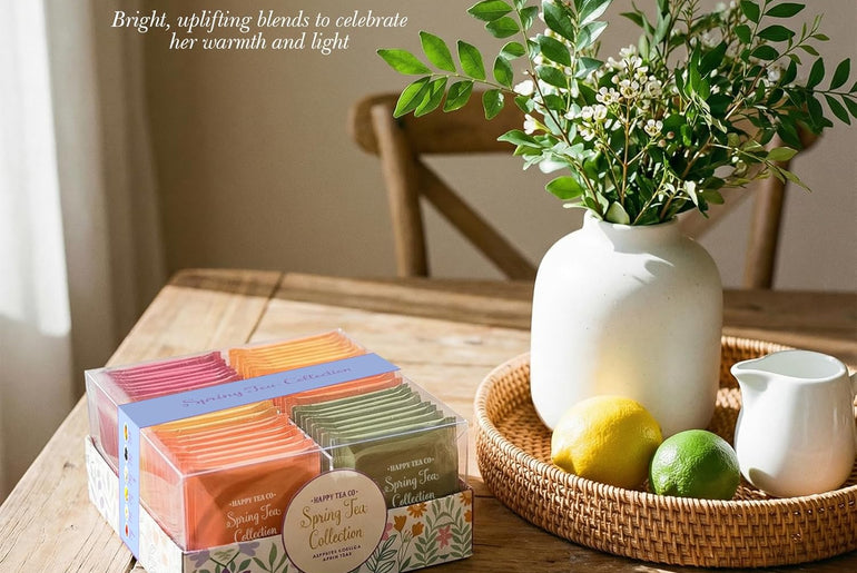 Happy Tea Company Spring Tea Set Collection 48 Tea Bags