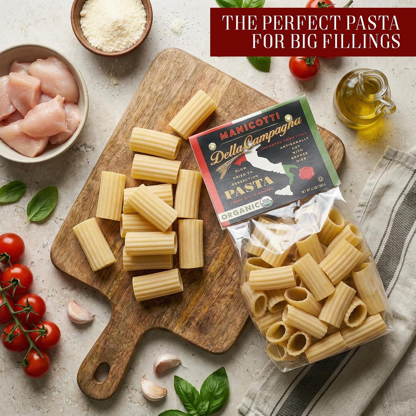 Della Campagna Manicotti Pasta