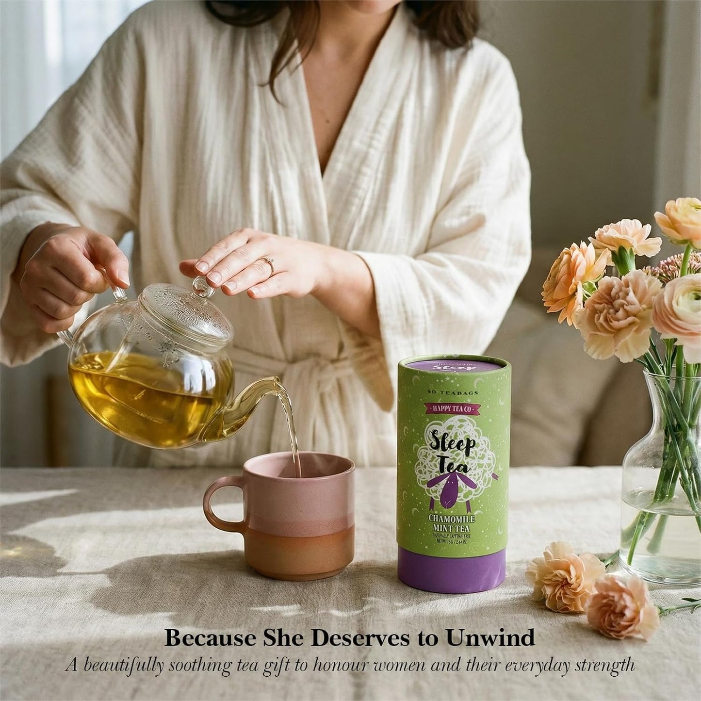 Happy Tea Company Sleep Tea Chamomile Mint Tea