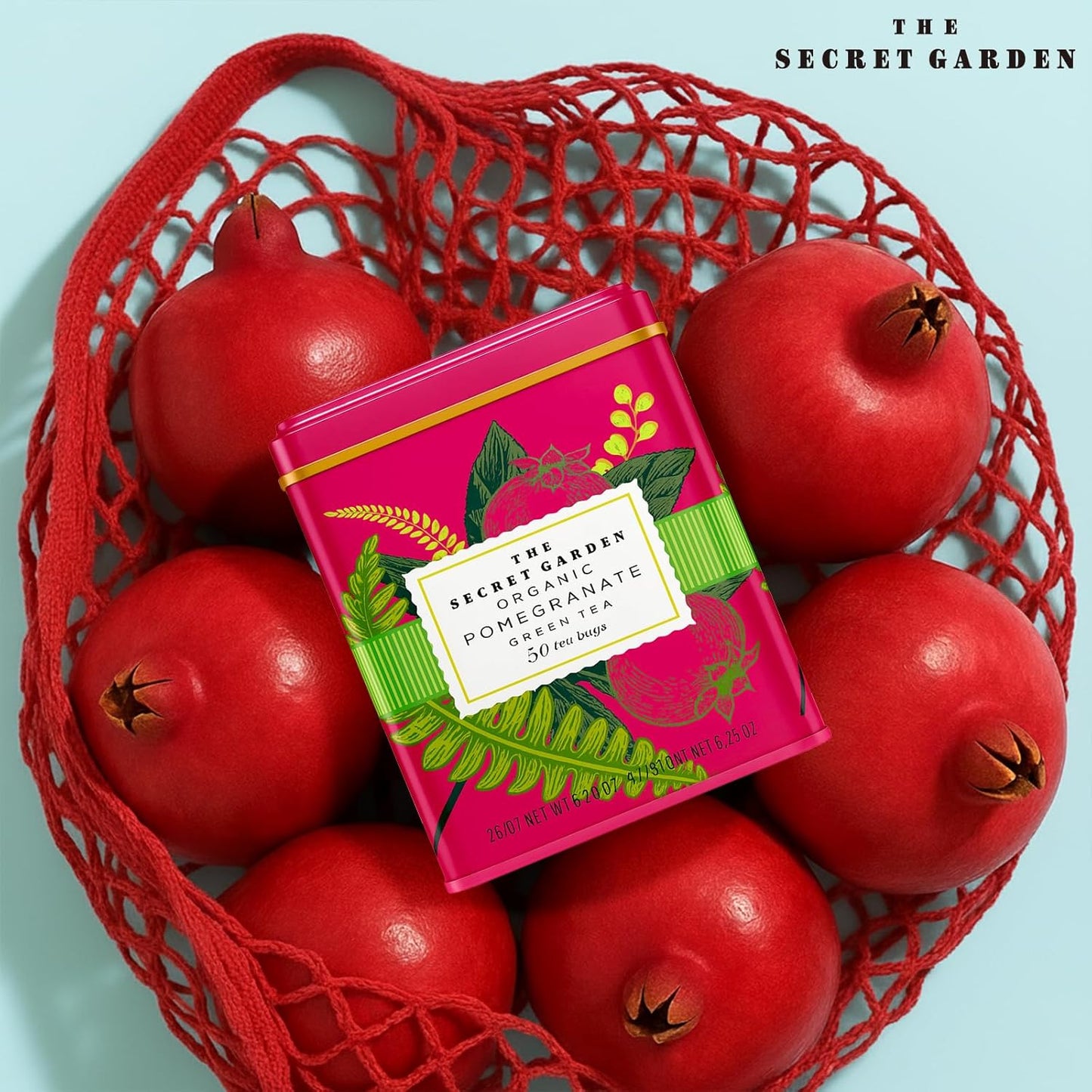 The Secret Garden Organic Pomegranate Green Tea