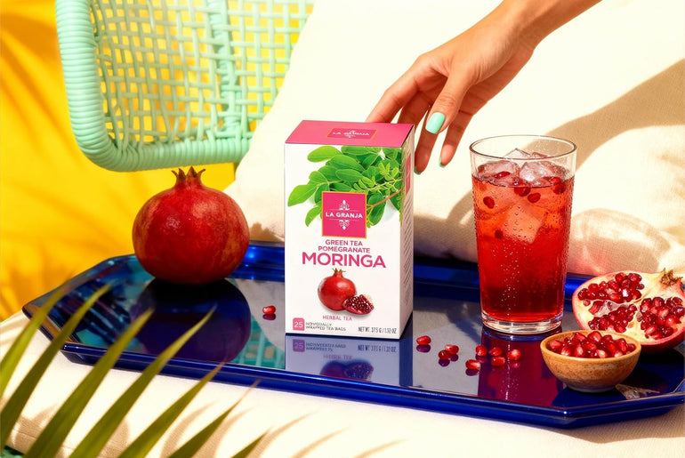 La Granja Green Tea Pomegranate Moringa Tea