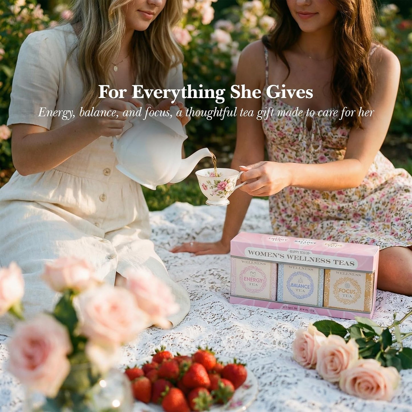 Happy Tea Company Women’s Wellness Tea Set 60 Tea Bags