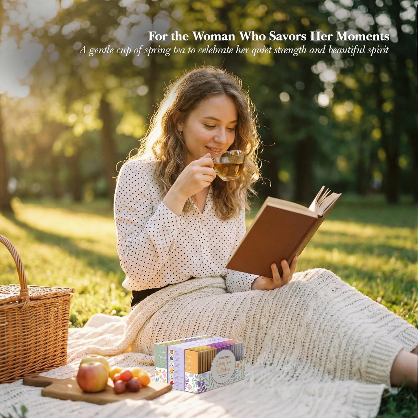 Happy Tea Company Spring Tea Set Collection 48 Tea Bags